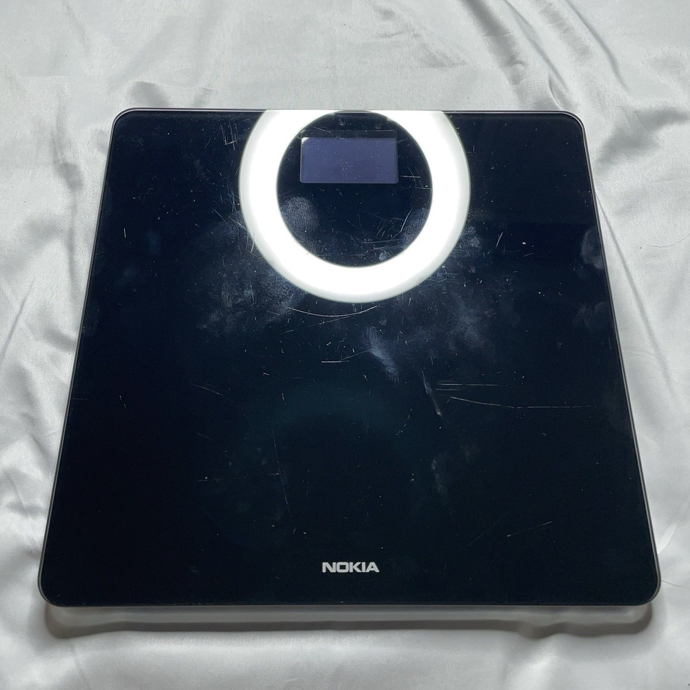 Nokia Body Smart Wi-Fi Scale WBS06 Black Digital BMI Weight Glass TESTED